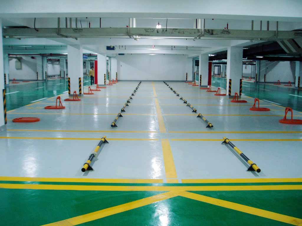 武汉停车场车位划线厂家|地下车库划线厂家价格 